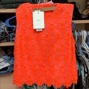 A.L.C. Two piece bright orange set